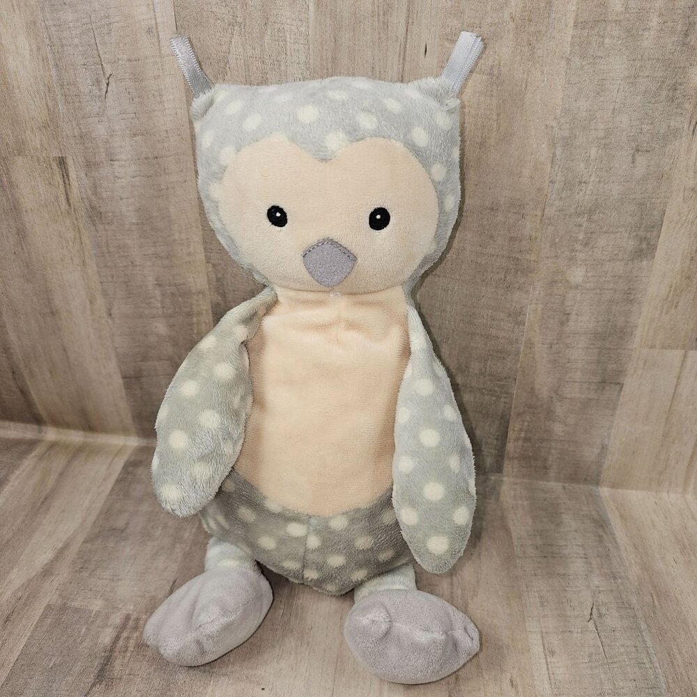 Little Jellycat Ollie Owl Plush Lovey Spotted Polka Dot Stuffed Animal